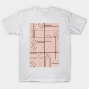 My Favorite Geometric Patterns No.20 - Pale Pink T-Shirt